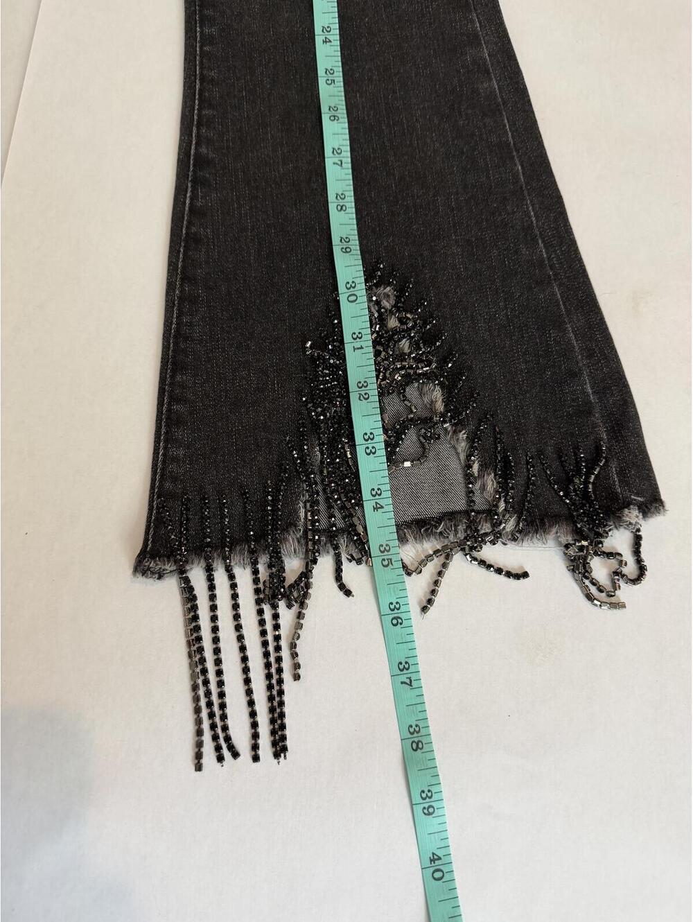 Blue B Rhinestone Fringe - Picture 4 of 5